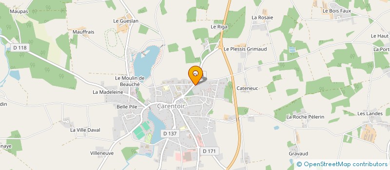 localisation de l'entreprise SCI PRUNENN  CARENTOIR