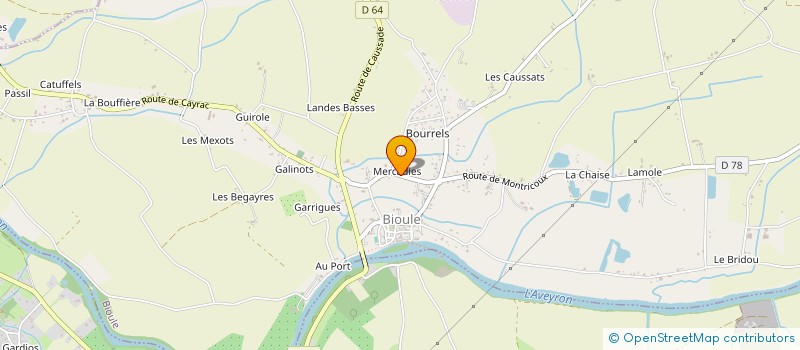 localisation de l'entreprise SCI PRUNET ET FILS  MONTRICOUX