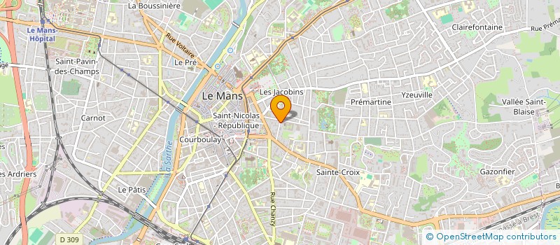 localisation de l'entreprise SCI PRUNIER  LE MANS