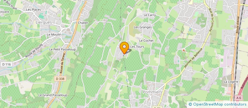 localisation de l'entreprise SCI PRUNIER  POMMIERS