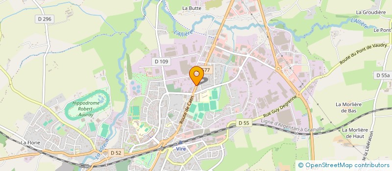 localisation de l'entreprise SCI PRUNIER PORT GRANVILLE  VIRE-NORMANDIE