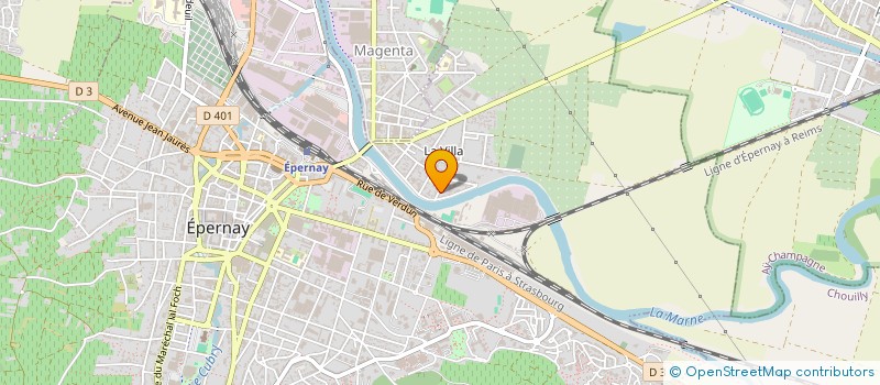 localisation de l'entreprise SCI PRUNIER-SERVAIS  EPERNAY