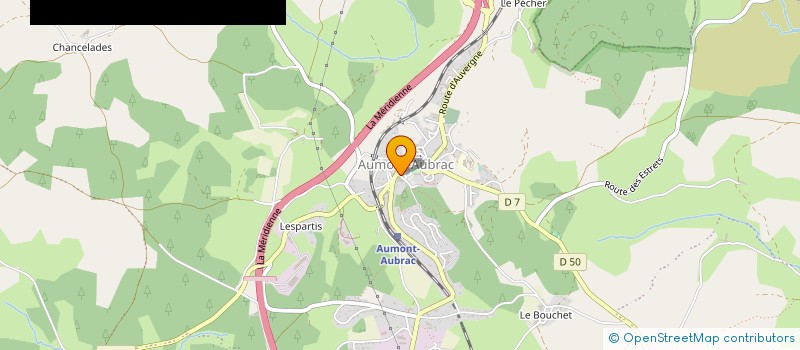 localisation de l'entreprise SCI PRUNIERES YAF PLACE DU RELAIS  PEYRE EN AUBRAC