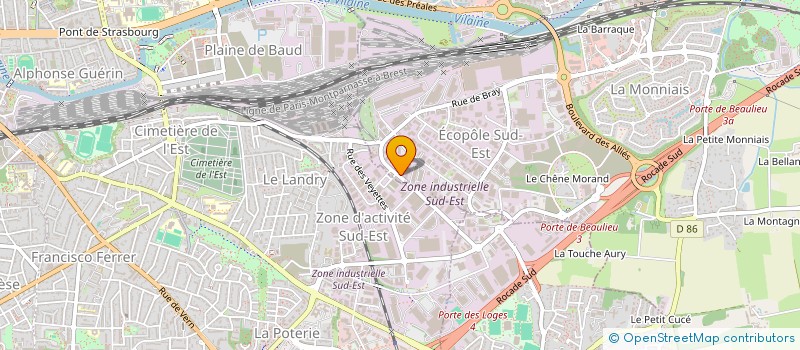 localisation de l'entreprise SCI PRUNUS  CESSON-SEVIGNE