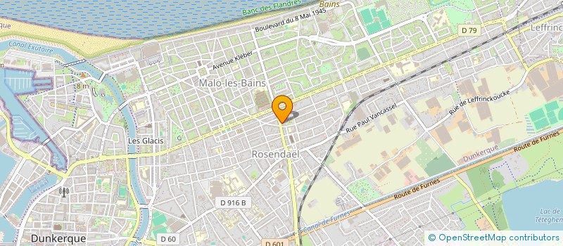 localisation de l'entreprise SCI PRUVAL à DUNKERQUE