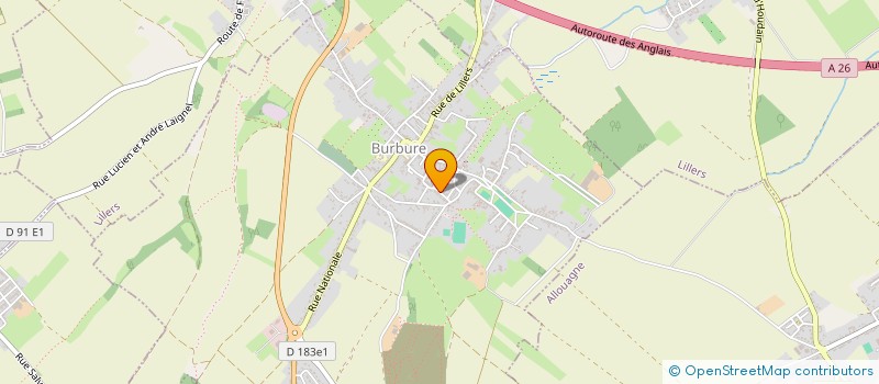 localisation de l'entreprise SCI PRUVOST  BURBURE