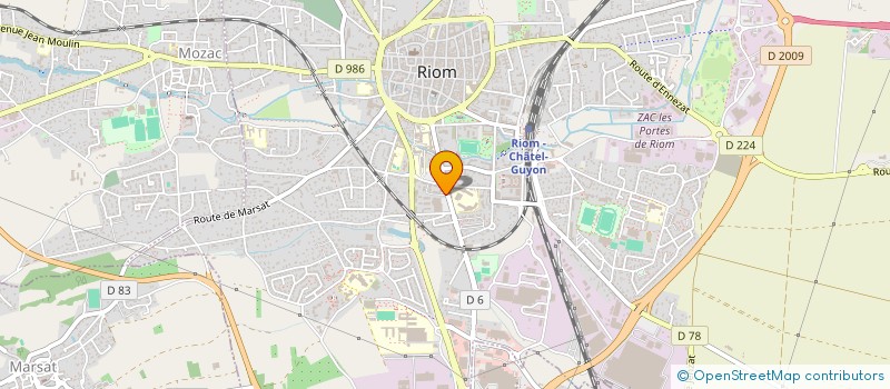 localisation de l'entreprise SCI PRUVOST MERE ET FILS  RIOM