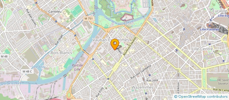 localisation de l'entreprise SCI PRUVOT à LILLE