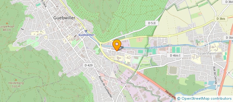 localisation de l'entreprise SCI PRV  GUEBWILLER