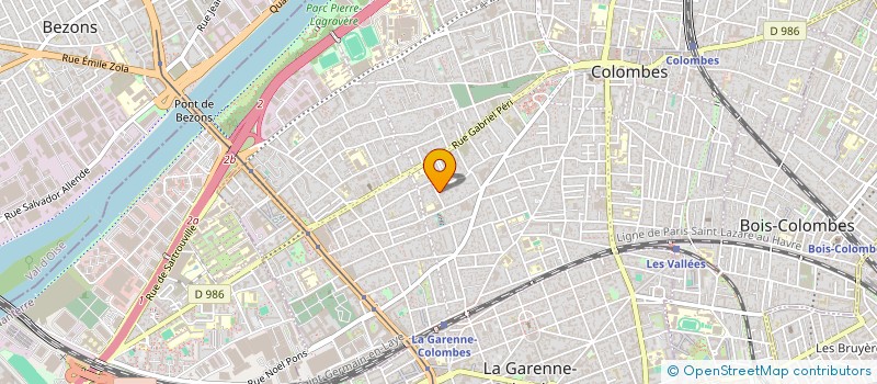 localisation de l'entreprise SCI PRYAN à COLOMBES