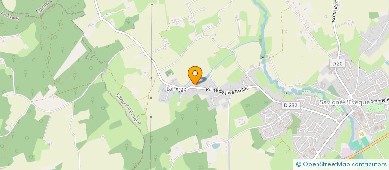 localisation de l'entreprise SCI PRYO  SAVIGNE-L'EVEQUE