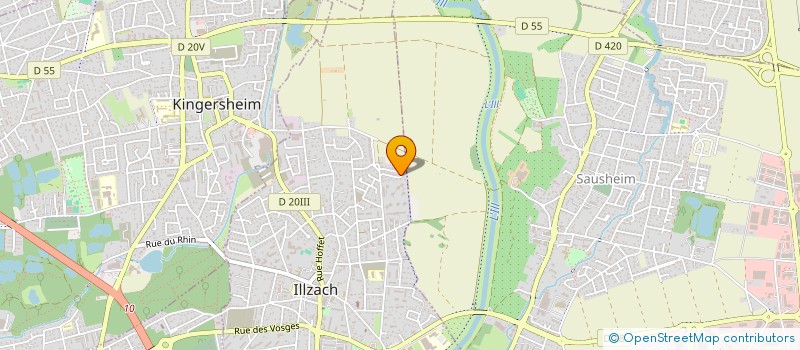 localisation de l'entreprise SCI PRZ  ILLZACH