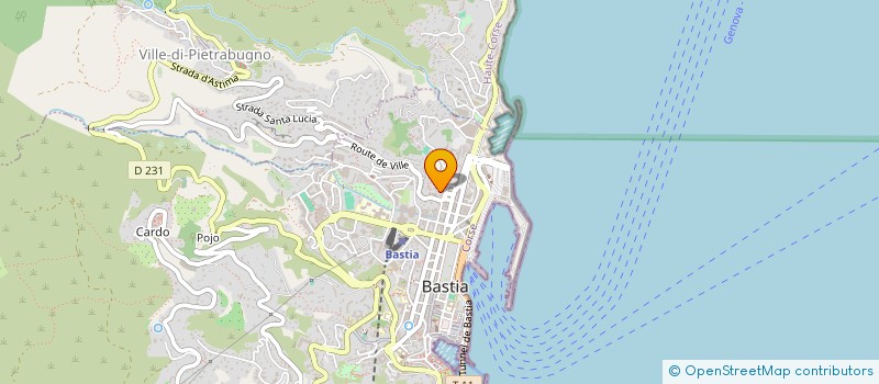 localisation de l'entreprise SCI PS PIERRE à BASTIA