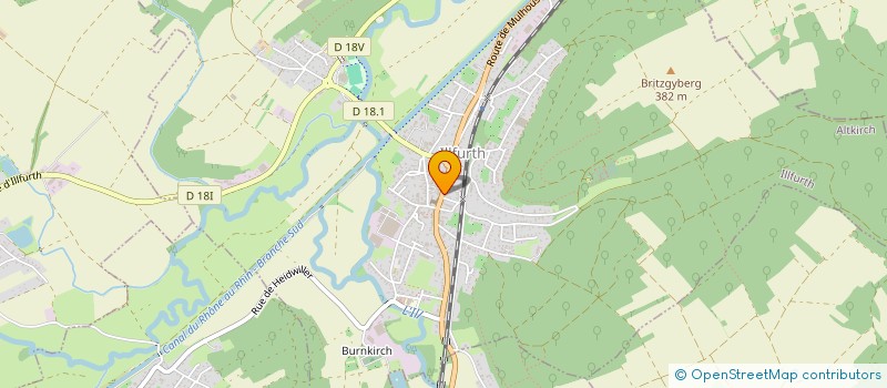 localisation de l'entreprise SCI PS25  ILLFURTH