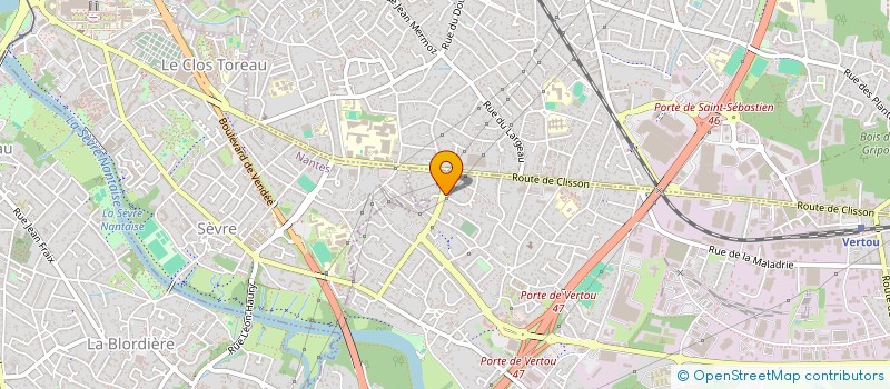 localisation de l'entreprise SCI PSB  VERTOU