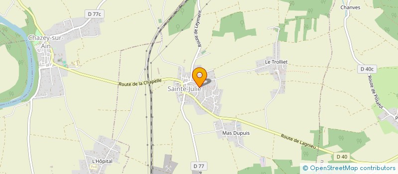 localisation de l'entreprise SCI PSC  SAINTE-JULIE