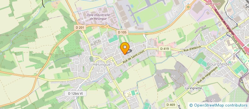 localisation de l'entreprise SCI PSC  HESINGUE