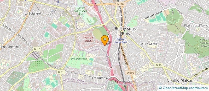 localisation de l'entreprise SCI PSC 93 à ROSNY-SOUS-BOIS