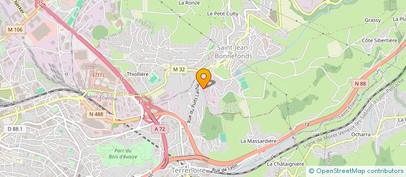 localisation de l'entreprise SCI PSCX GESTION  SAINT-JEAN-BONNEFONDS