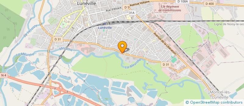 localisation de l'entreprise SCI PSE IMMOBILIER  LUNEVILLE