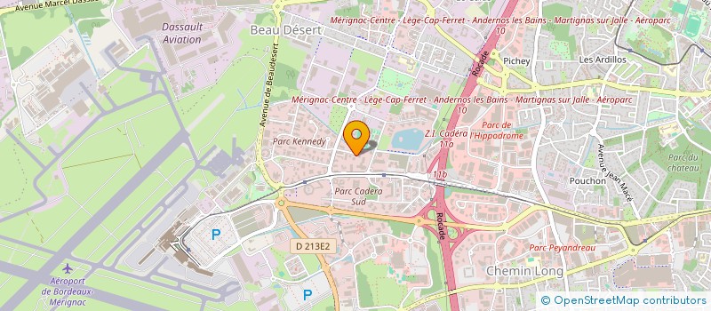 localisation de l'entreprise SCI PSE PATRIMOINE  MERIGNAC