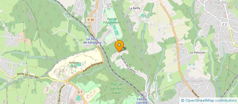 localisation de l'entreprise SCI PSG  LA TOUR-DE-SALVAGNY