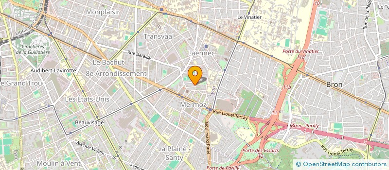 localisation de l'entreprise SCI PSG  LYON