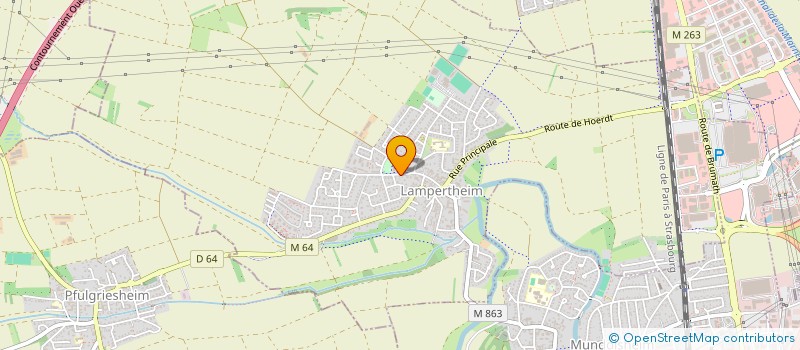 localisation de l'entreprise SCI PSG  LAMPERTHEIM