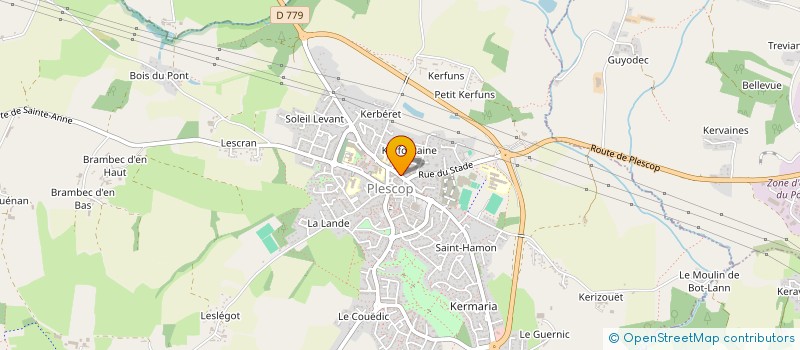 localisation de l'entreprise SCI PSL  PLESCOP