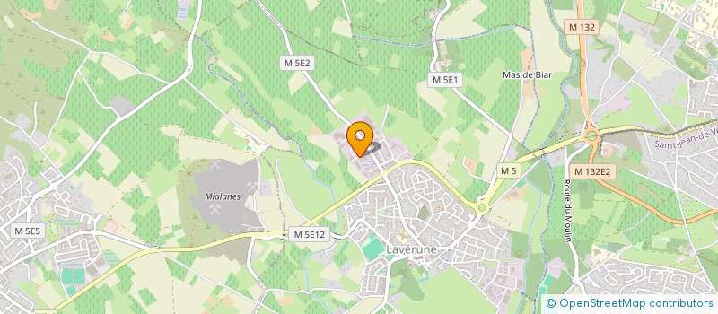 localisation de l'entreprise SCI PSL MIJOULAN  LAVERUNE