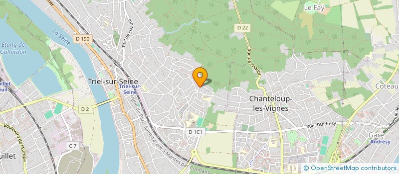 localisation de l'entreprise SCI PSM ERNOUT  TRIEL-SUR-SEINE