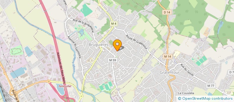 localisation de l'entreprise SCI PSNAM  BRUGUIERES