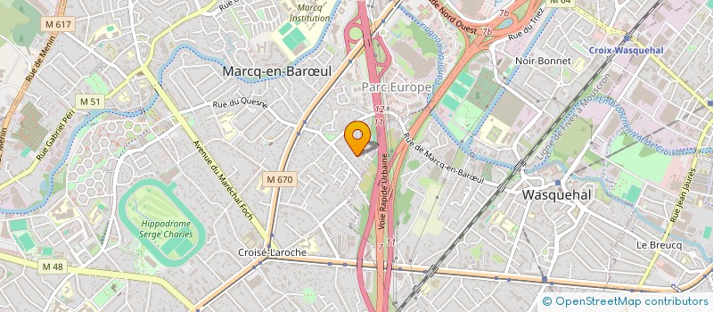localisation de l'entreprise SCI PSOS à MARCQ-EN-BARŒUL