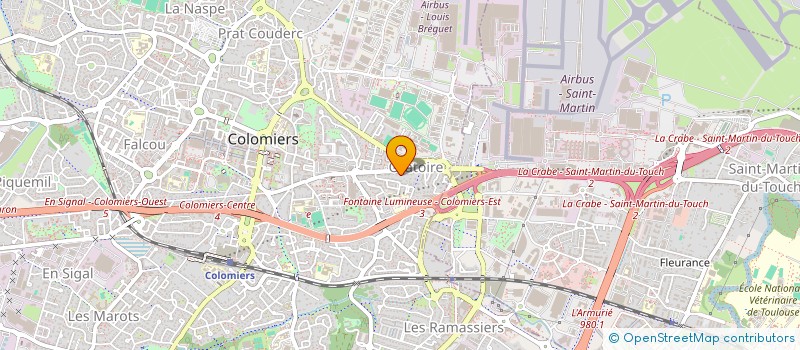 localisation de l'entreprise SCI PSS DU TAUR à COLOMIERS