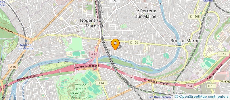 localisation de l'entreprise SCI PSV  LE PERREUX-SUR-MARNE