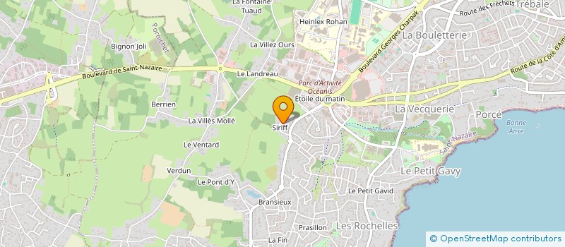 localisation de l'entreprise SCI PSV  SAINT-NAZAIRE