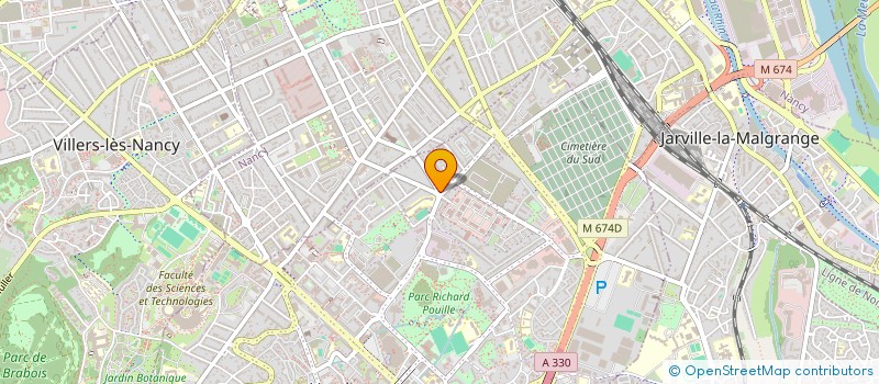 localisation de l'entreprise SCI PSVK  VANDUVRE-LES-NANCY