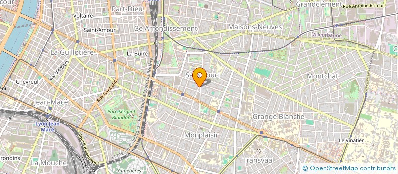 localisation de l'entreprise SCI PSY SANS SOUCI  LYON