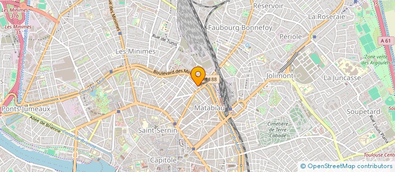 localisation de l'entreprise SCI PSYGENE à TOULOUSE