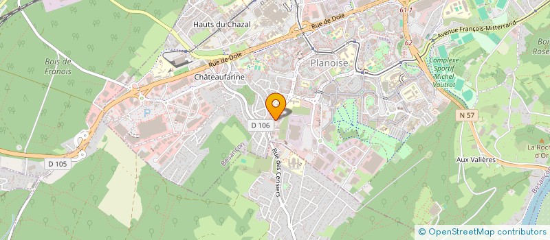 localisation de l'entreprise SCI PSYM  BESANCON