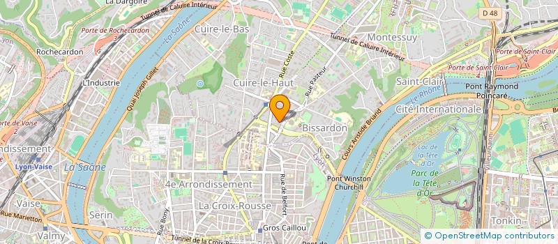 localisation de l'entreprise SCI PSYMED  CALUIRE-ET-CUIRE