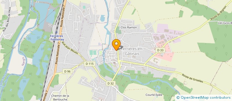 localisation de l'entreprise SCI PTAH  FERRIERES-EN-GATINAIS