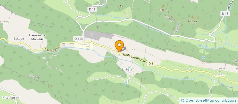 localisation de l'entreprise SCI PTI'TOTE à L'HERM