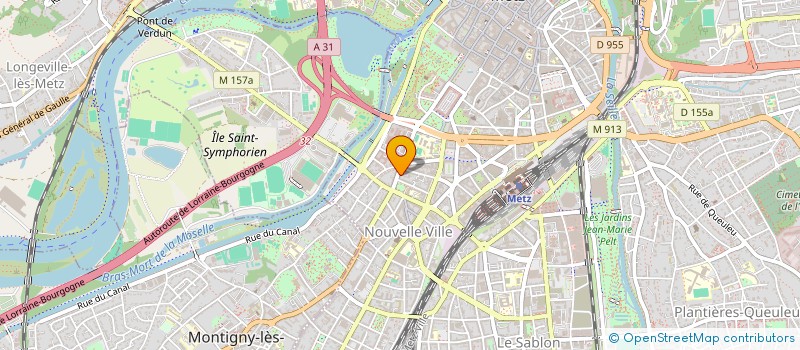 localisation de l'entreprise SCI PTILOU  METZ