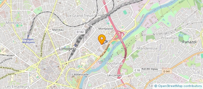 localisation de l'entreprise SCI PTOLIMA à LIMOGES