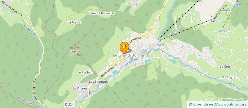 localisation de l'entreprise SCI PTS à LE GRAND-BORNAND