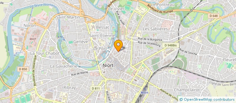 localisation de l'entreprise SCI PUBE 2  NIORT