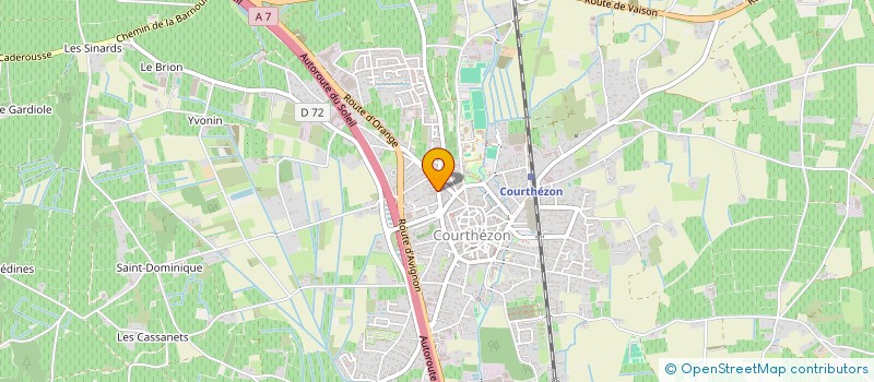 localisation de l'entreprise SCI PUCE  COURTHEZON