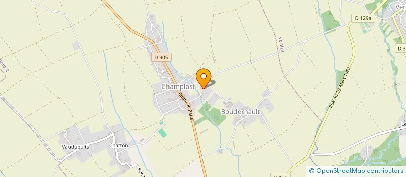 localisation de l'entreprise SCI PUCE & POUSSIN  CHAMPLOST