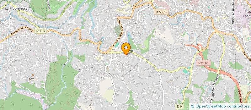 localisation de l'entreprise SCI PUCK  GRASSE